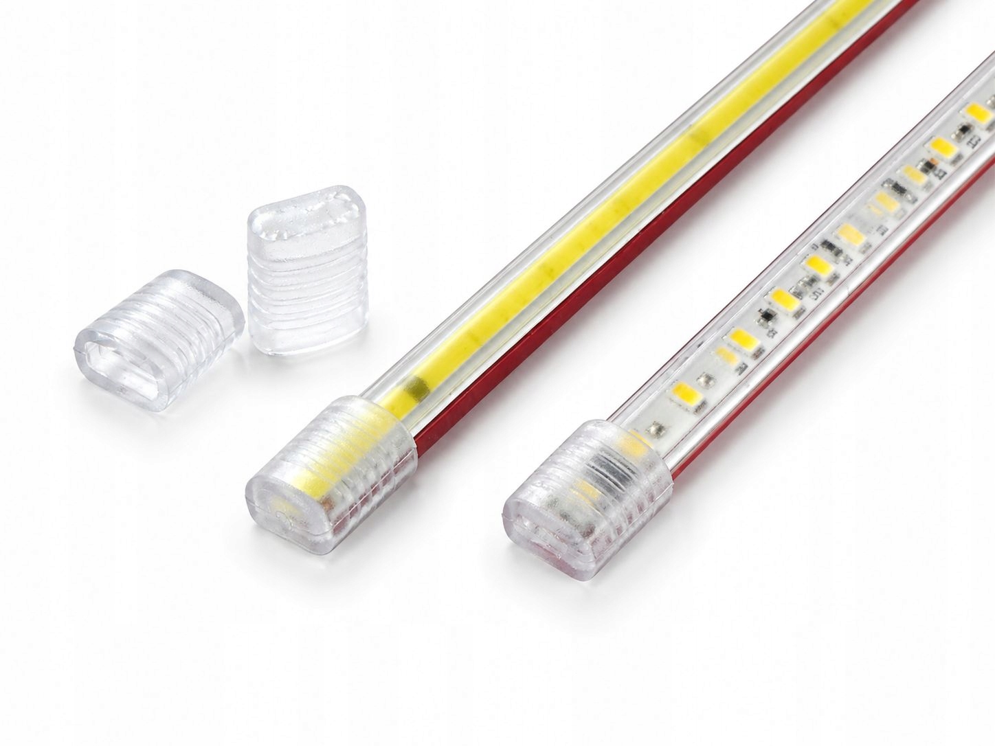 Zaślepka końcówka do taśmy LED 2835 5050 COB Klik przezroczysta - obrazek 5