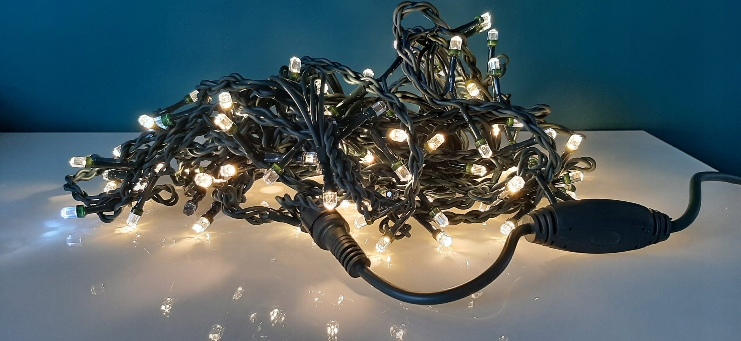 Kurtyna LED sople 240 białe ciepłe flash IP44 15,6 m - obrazek 5