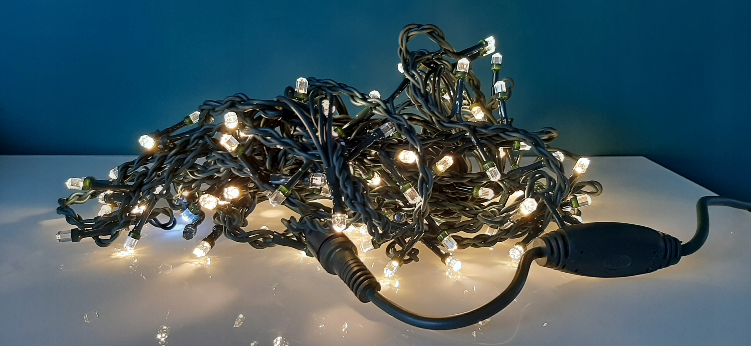 Kurtyna LED sople 240 białe ciepłe flash IP44 15,6 m - obrazek 6