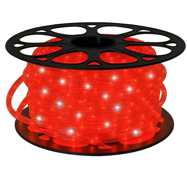 Wąż świetlny LED Flash czerwony 50m IP44 zewnętrzny
