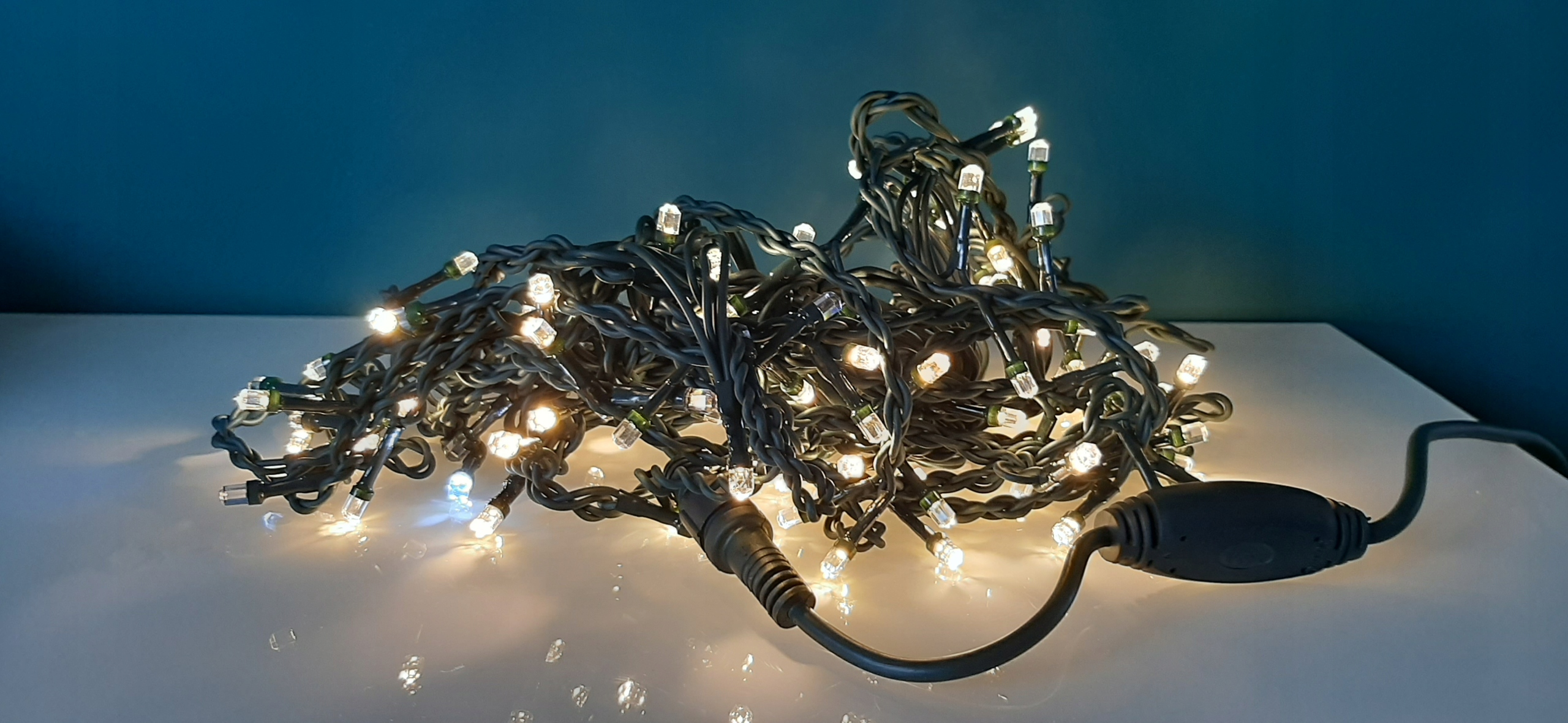 Kurtyna LED sople 240 białe ciepłe flash IP44 15,6 m - obrazek 10