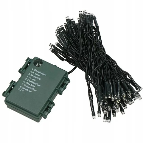 Lampki Choinkowe na baterie LED 20 Białe Ciepłe 2 m, Timer - obrazek 5