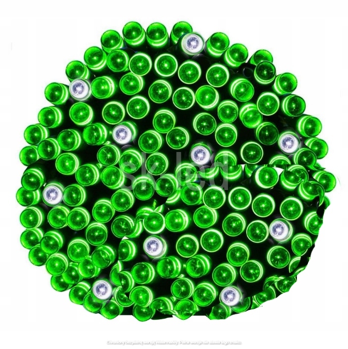 Lampki Świąteczne LED 1000 Zielone Flash 72 m IP44 - obrazek 2