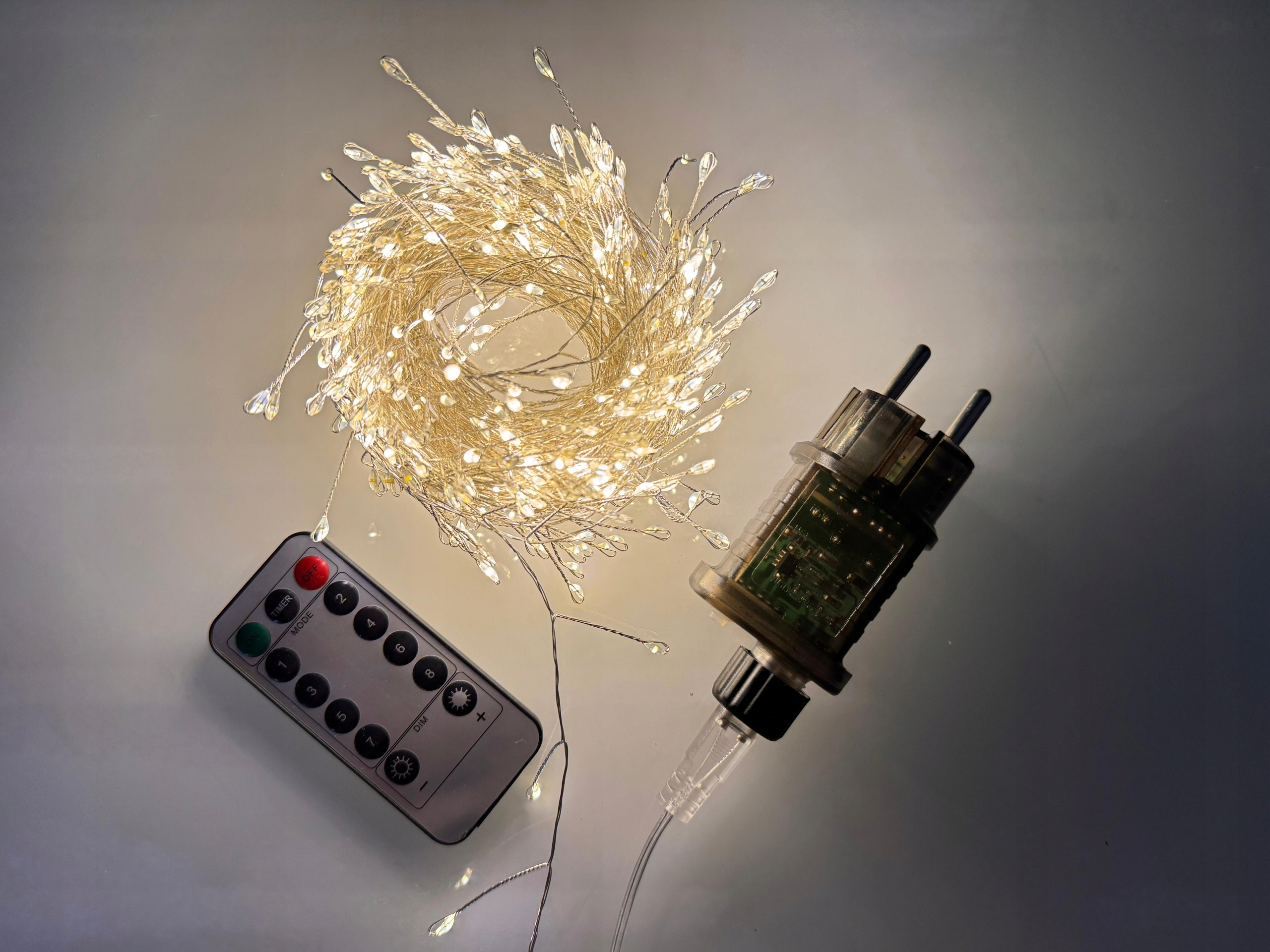 Lampki Choinkowe LED 500 Ciepłe Igiełki 18 m IP65 Pilot - obrazek 5