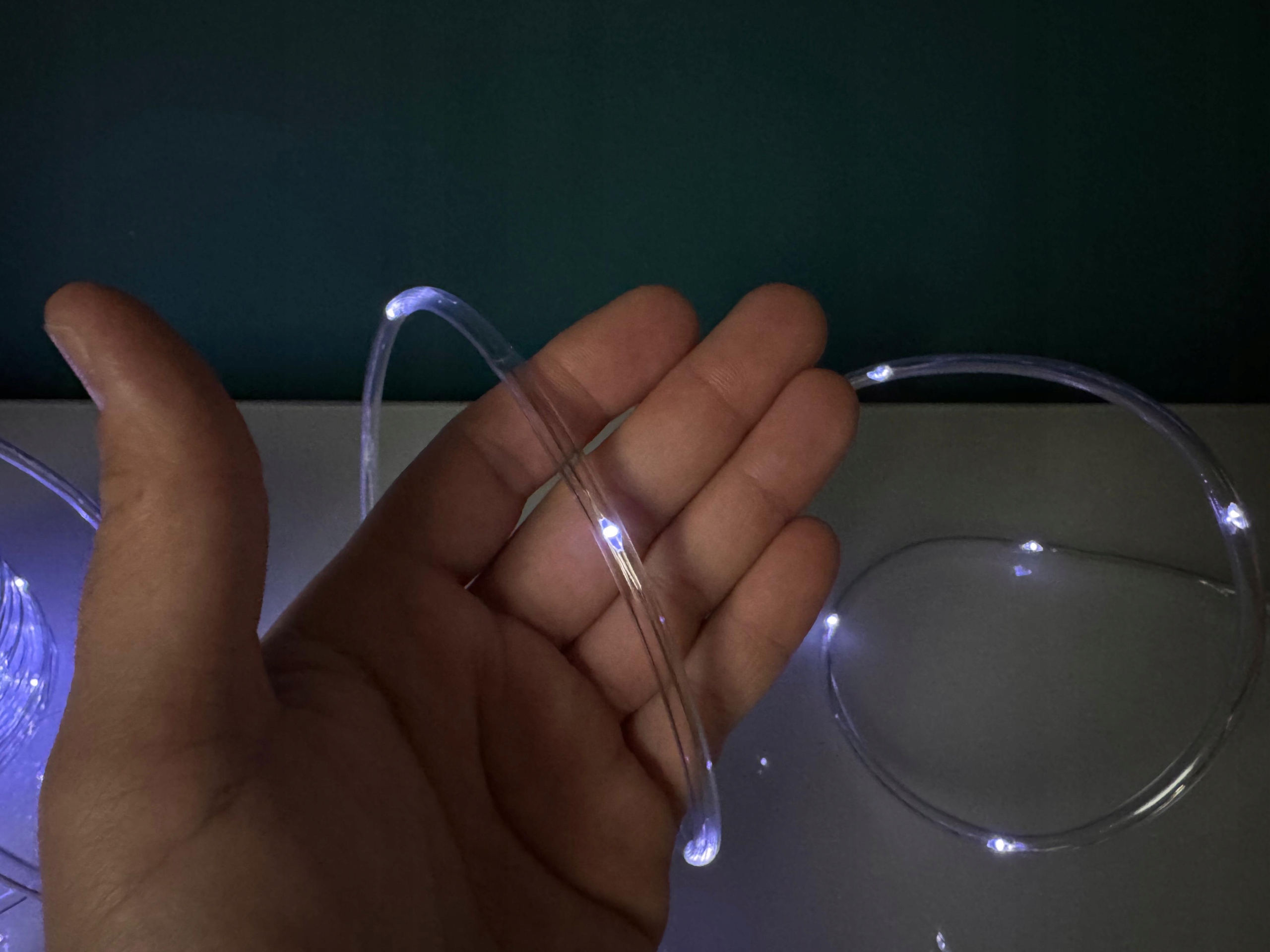 Wąż Solarny LED 12 m 100 LED Biały Zimny IP44 - obrazek 2