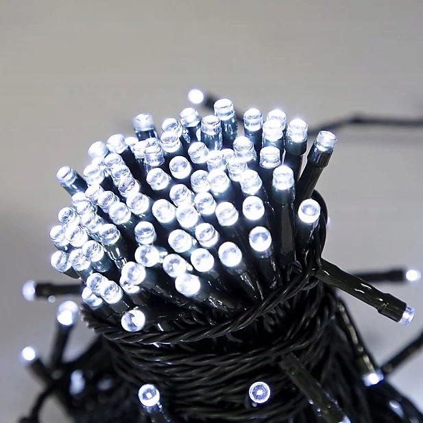 Lampki Choinkowe na baterie LED 20 Białe Zimne 2 m, Timer - obrazek 4