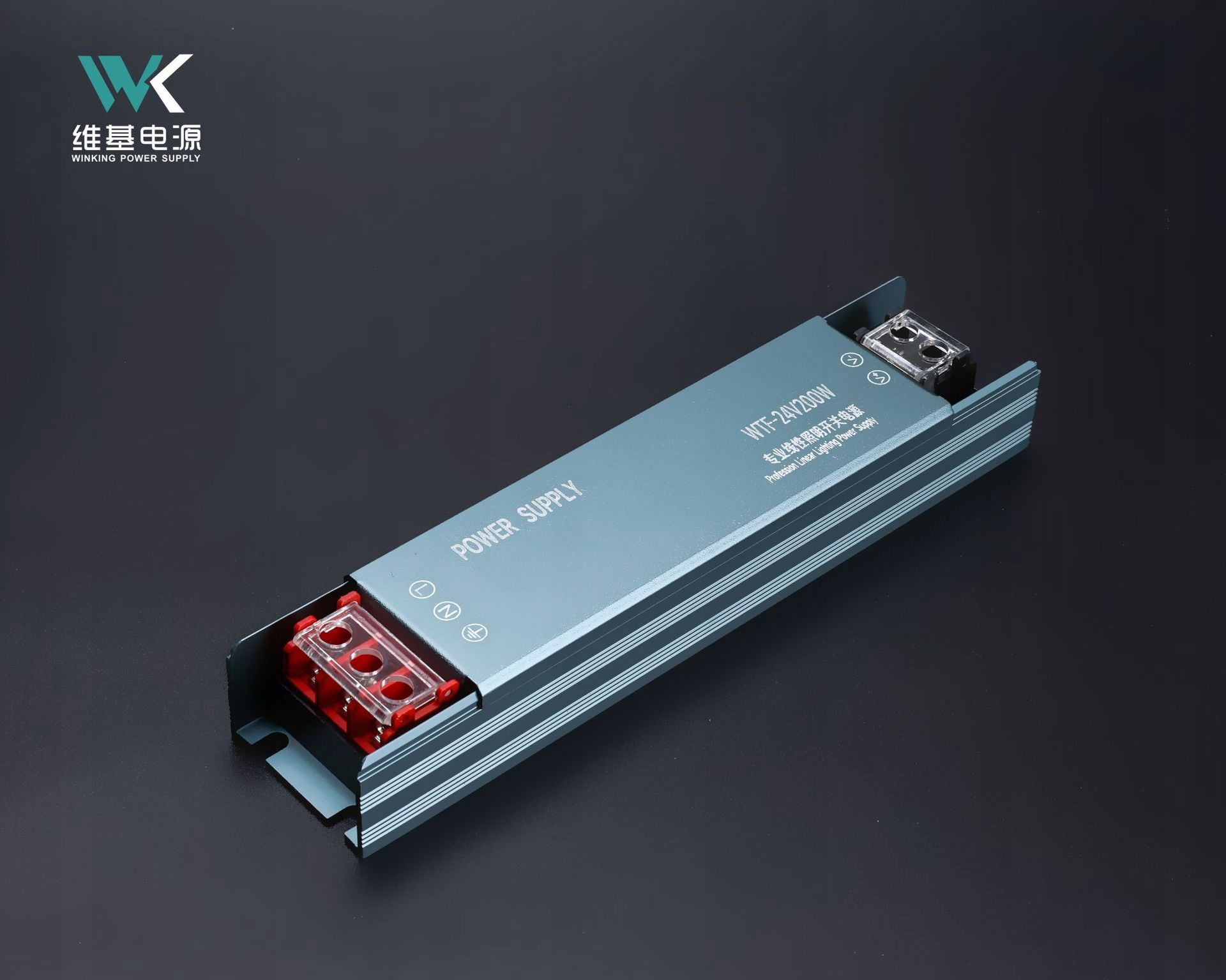 Zasilacz LED 24V 200W Slim Aluminiowy - obrazek 3