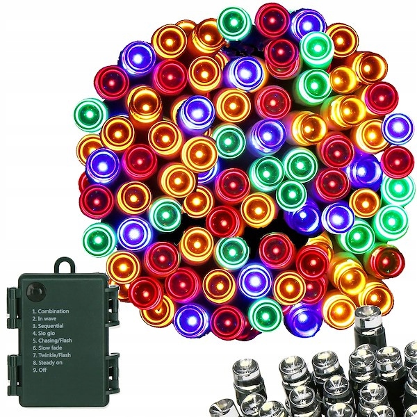 Lampki Choinkowe na baterie LED 300 18 m Multicolor - obrazek 10