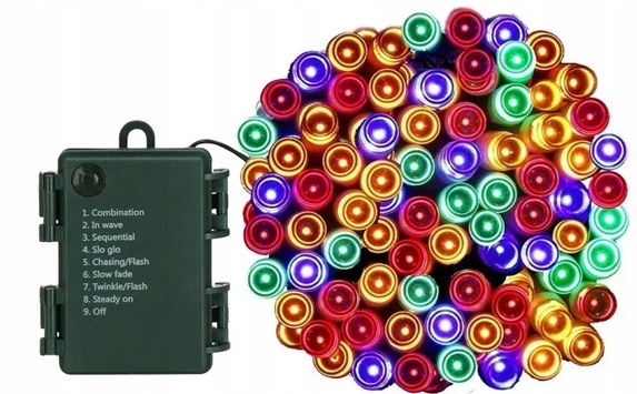 Lampki Choinkowe na baterie LED 300 18 m Multicolor - obrazek 9