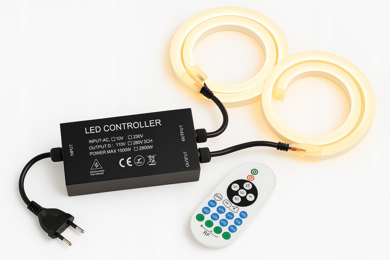 Zasilacz Ściemniacz LED 230V 2500W z Pilotem 2 Wyjścia - obrazek 6