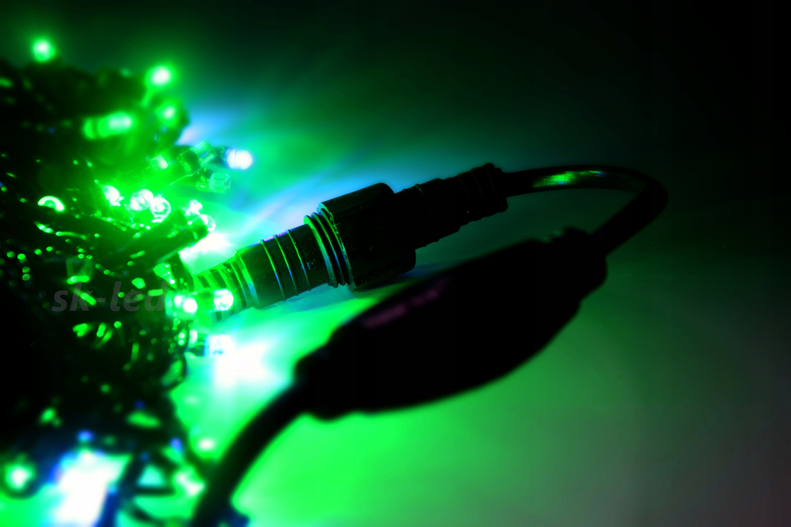 Lampki Świąteczne LED 1000 Zielone Flash 72 m IP44 - obrazek 7