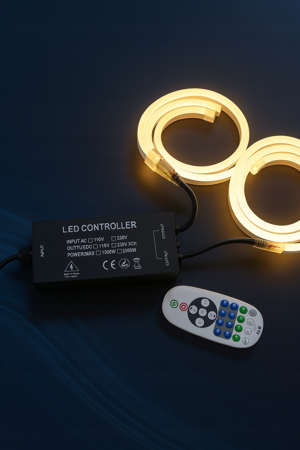 Zasilacz Ściemniacz LED 230V 2500W z Pilotem 2 Wyjścia - obrazek 5