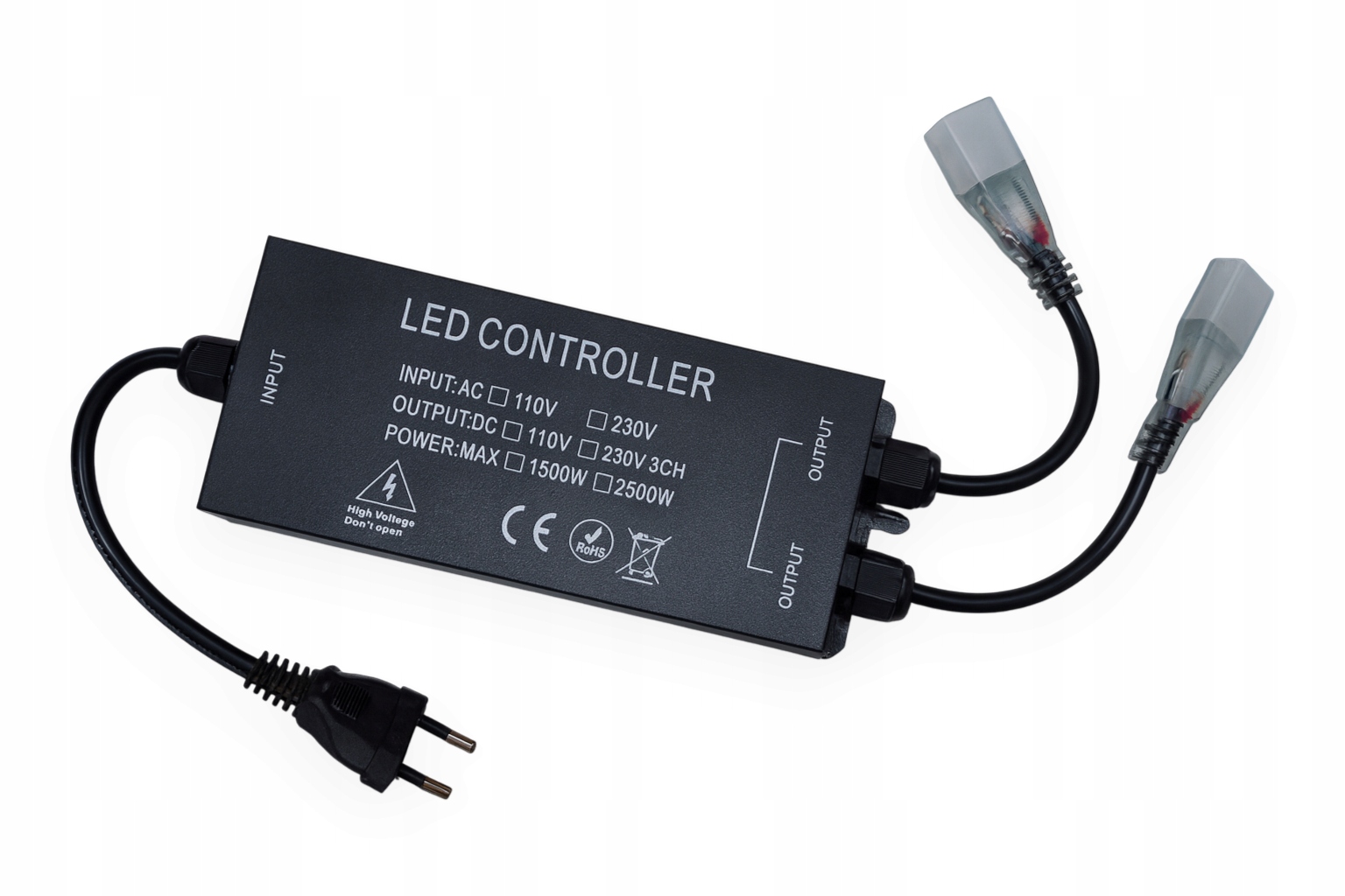 Zasilacz Ściemniacz LED 230V 2500W z Pilotem 2 Wyjścia - obrazek 2