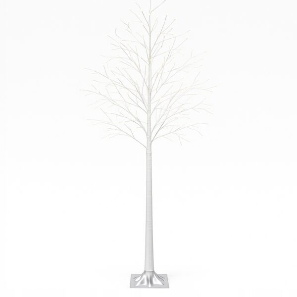 Drzewko LED 170 cm Srebrne 800 Mikro LED Ciepły Biały IP44