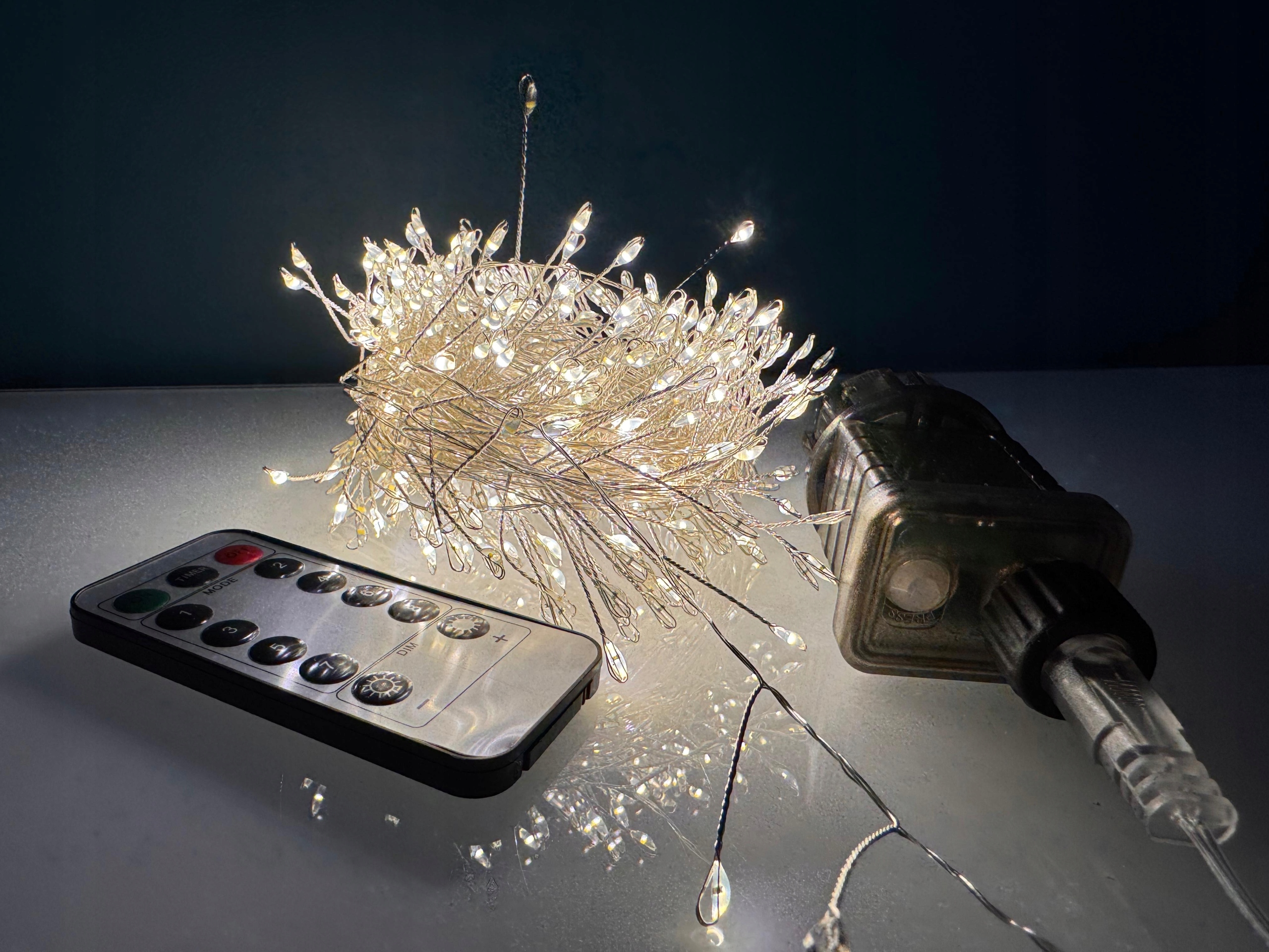 Lampki Choinkowe LED 500 Ciepłe Igiełki 18 m IP65 Pilot - obrazek 9