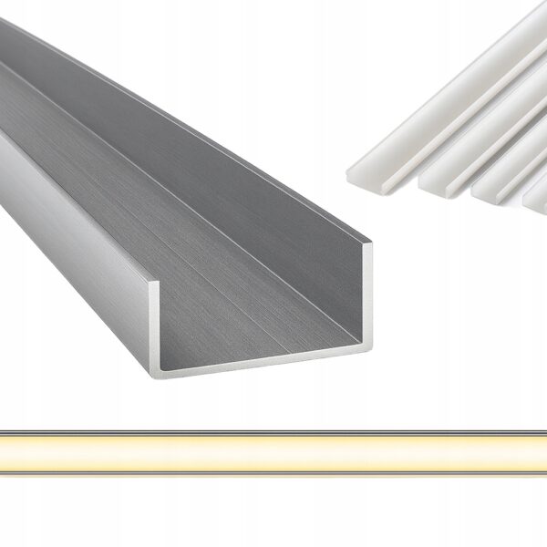 Profil aluminiowy do taśmy LED 12mm COB SMD 1 metr