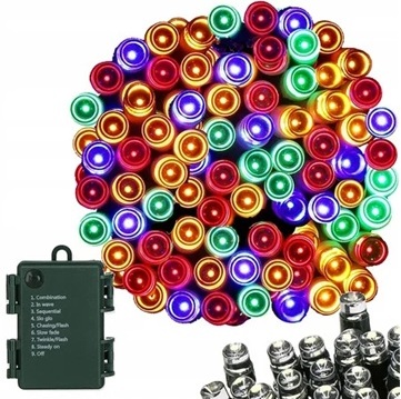 Lampki Choinkowe na baterie LED 300 18 m Multicolor