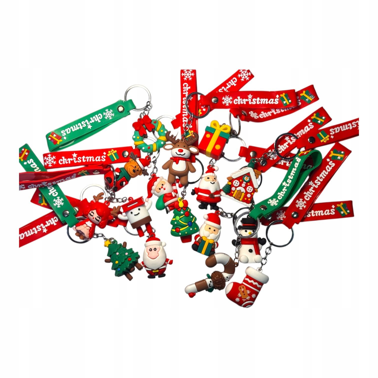 Brelok Świąteczny Christmas Mikołaj 20 cm 4 Wzory Zawieszka - obrazek 9