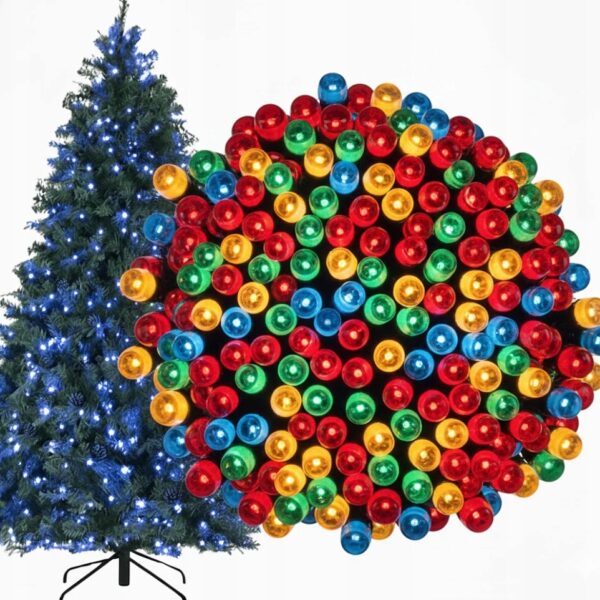 Lampki Choinkowe LED 1000 Multicolor 72m IP44 8 Trybów