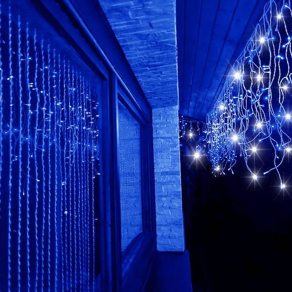 Sople LED 100 5,3 m Niebieskie + Flash - obrazek 14