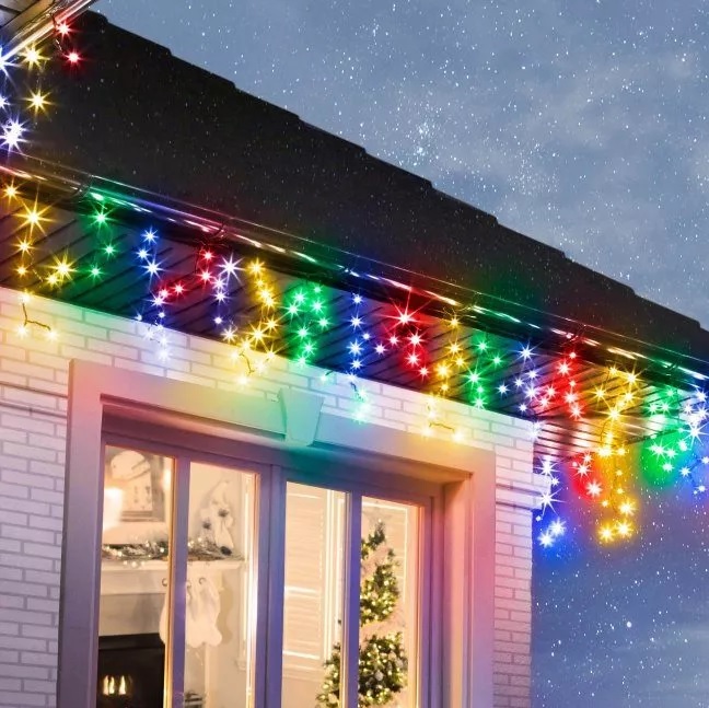 Sople 100 LED 5,3 m Kolorowe + Flash - obrazek 4