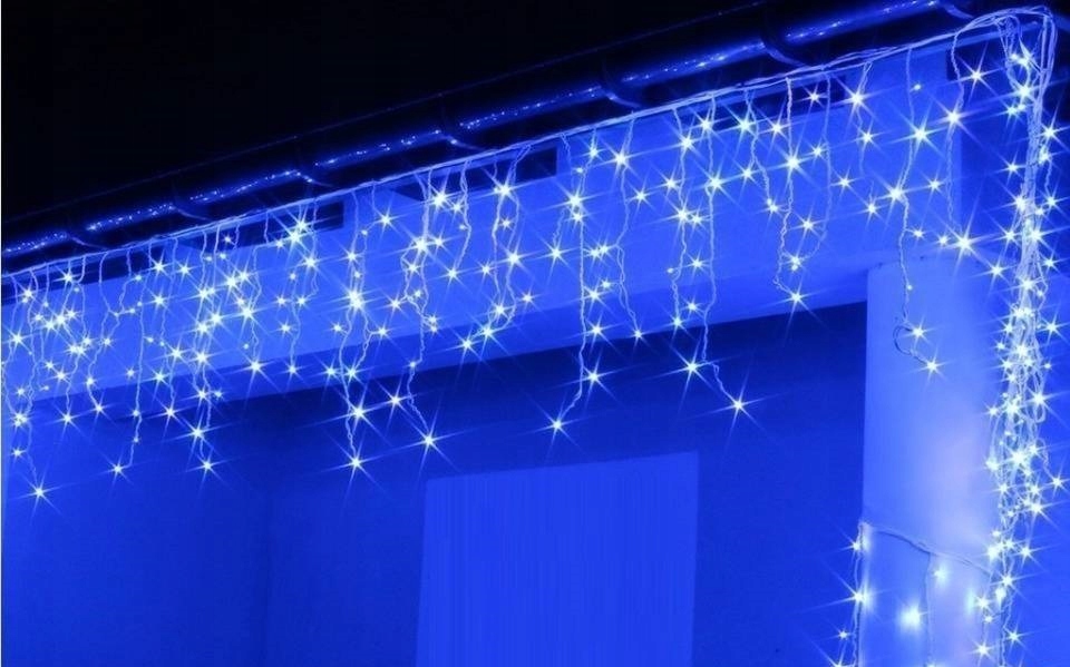 Sople LED 100 5,3 m Niebieskie + Flash - obrazek 13