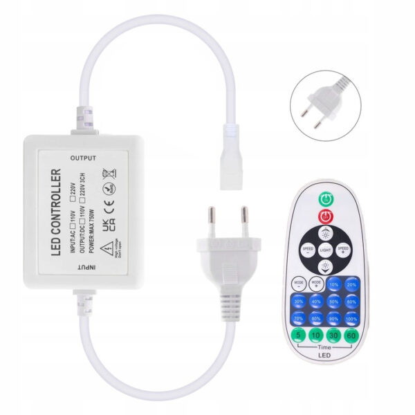 Ściemniacz Stabilizator Neon LED 230V 750W Pilot RF