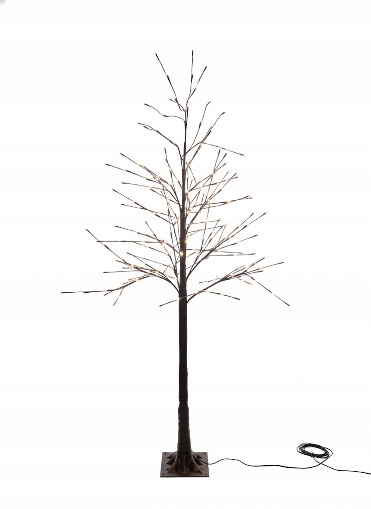 Brzoza LED 180 cm 245 LED Ciepła Biel 230V