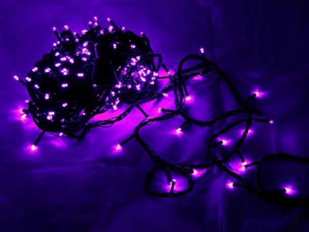 Lampki LED 1000 Fioletowe 72m IP44 8 Trybów - obrazek 7