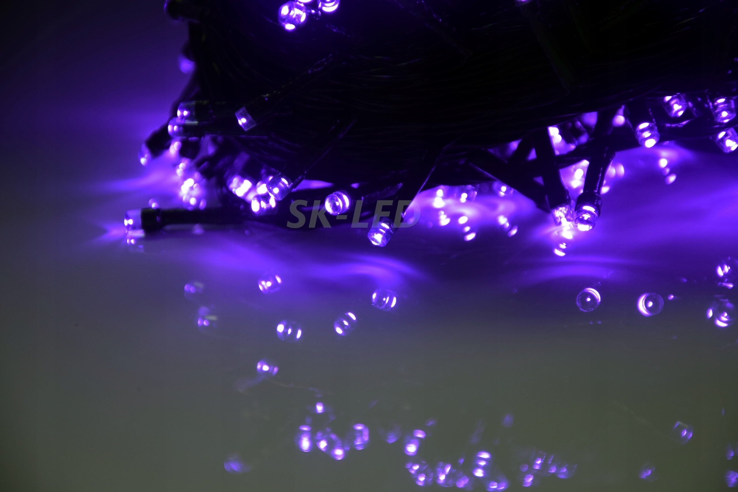 Lampki LED 1000 Fioletowe 72m IP44 8 Trybów - obrazek 4