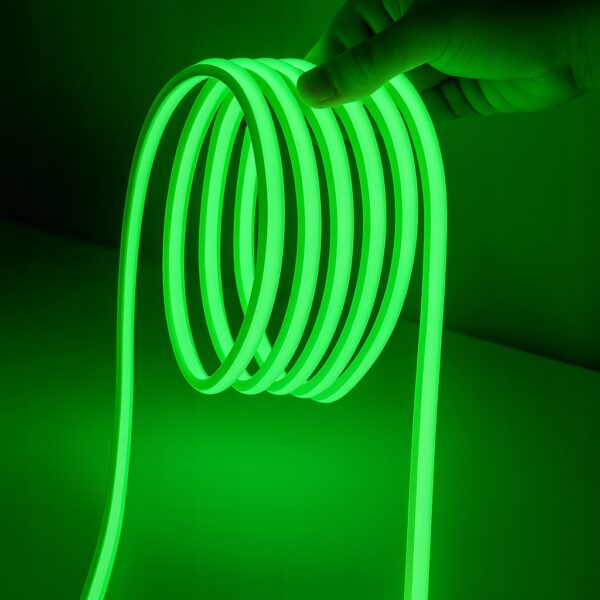 Neon LED 230V SMD 240 LED 10mm IP65 Zielony