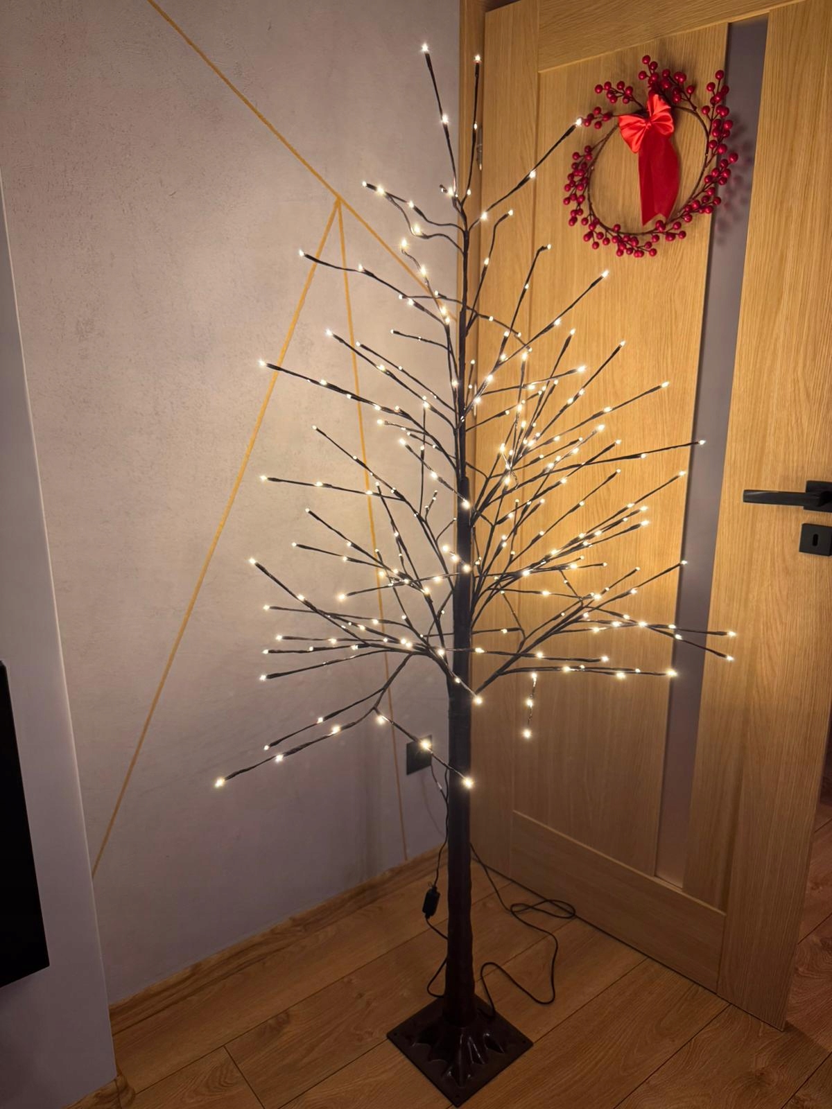 Brzoza LED 180 cm 245 LED Ciepła Biel 230V - obrazek 4