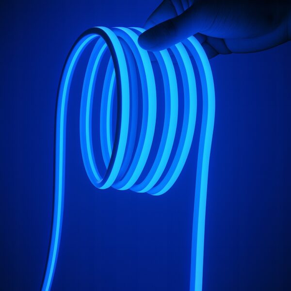 Neon LED 230V SMD 240 LED 10mm IP65 Niebieski