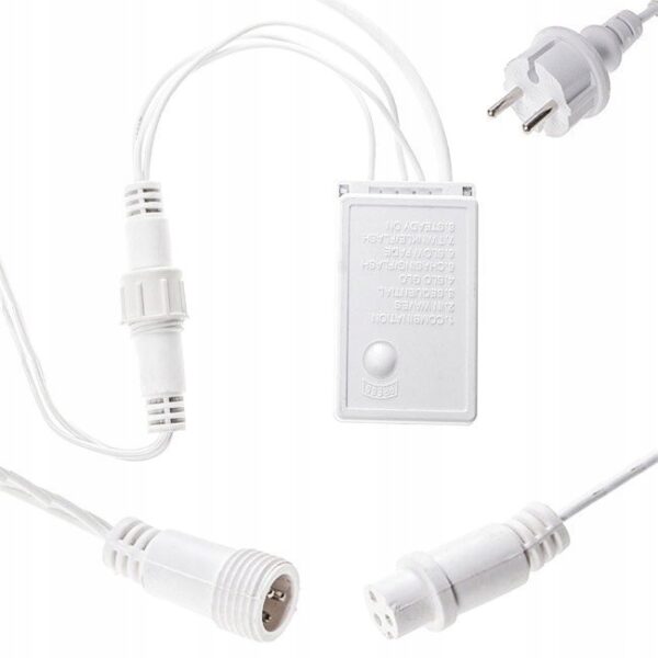 Programator 3 Pin Kurtyna Sople LED 230V 8 Funkcji IP44