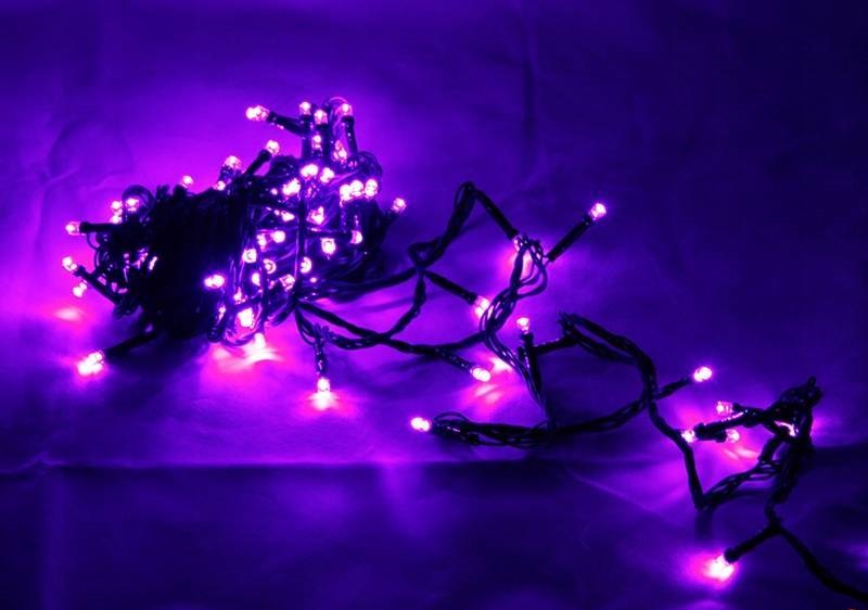 Lampki LED 1000 Fioletowe 72m IP44 8 Trybów - obrazek 9