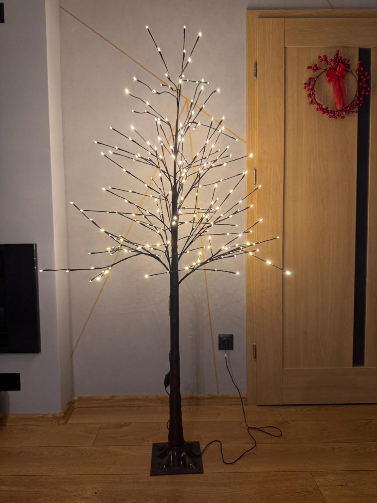 Brzoza LED 180 cm 245 LED Ciepła Biel 230V - obrazek 2