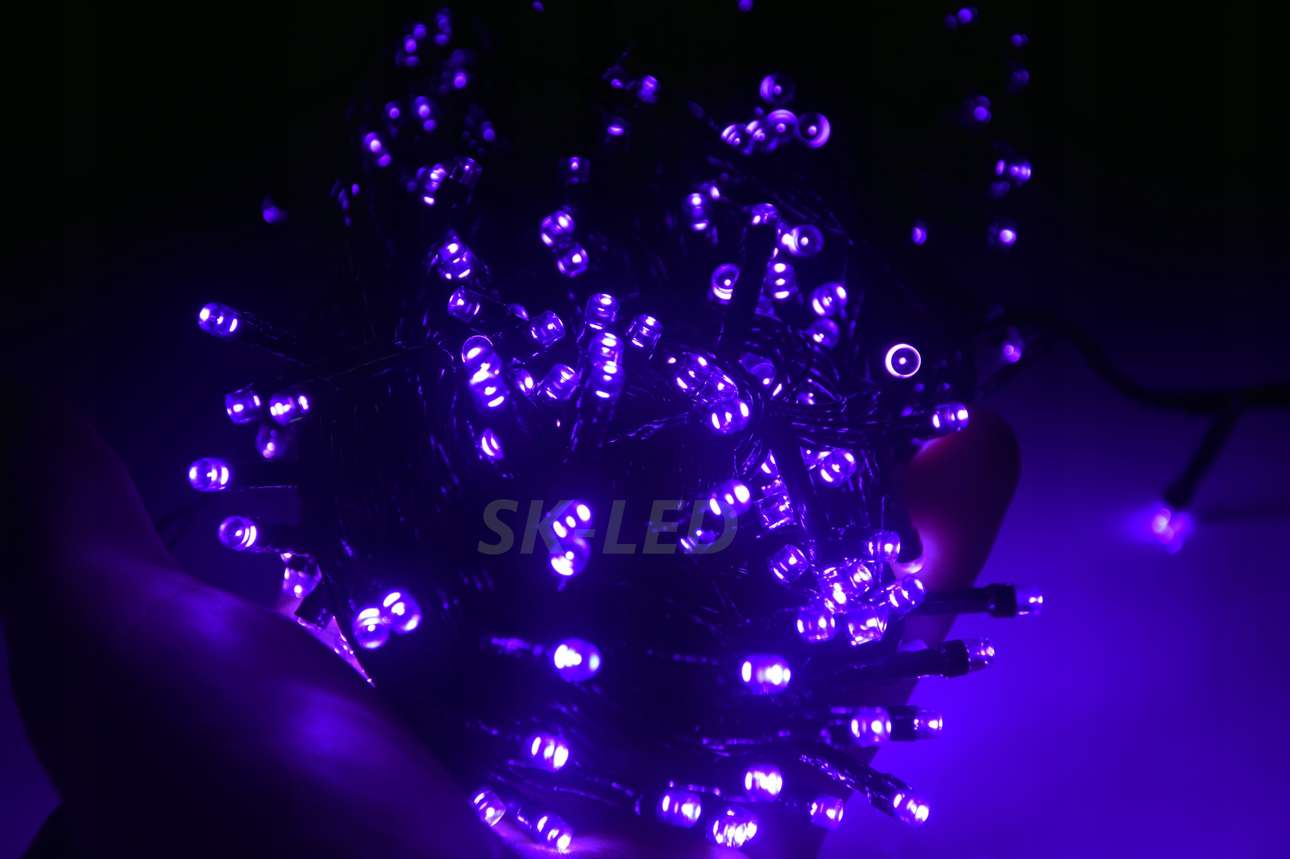 Lampki LED 1000 Fioletowe 72m IP44 8 Trybów - obrazek 6