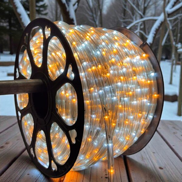 Wąż Świetlny LED 230V Na Metry Ciepła + Zimna Biel Zewnętrzny