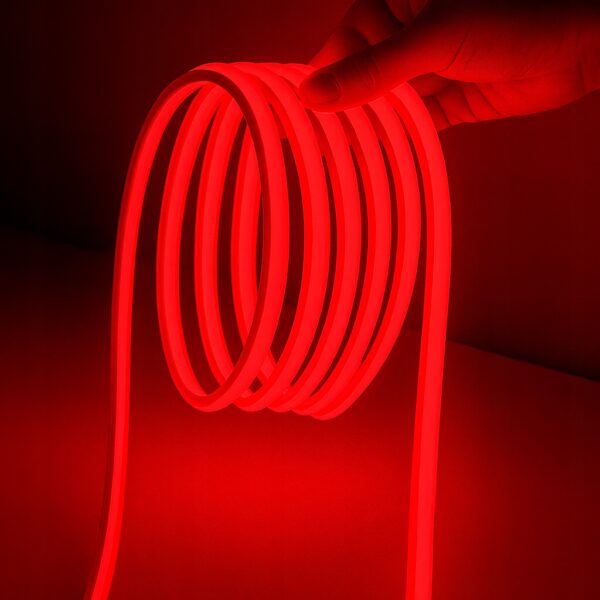 Neon LED 230V SMD 240 LED 10mm IP65 Czerwony