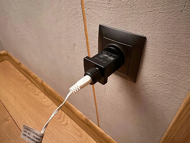 Drzewko LED 130 cm 288 Mikro LED Ciepła Biel IP44 Srebrne - obrazek 7