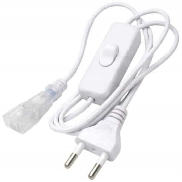 Kabel Zasilający Do Taśmy LED 2835 SMD COB Ciętej Co 10 Cm Z Włącznikiem