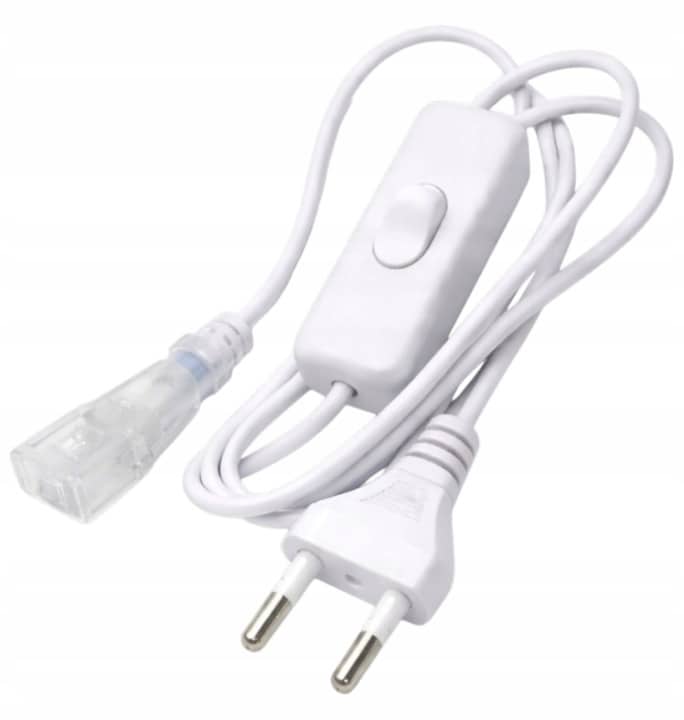 Kabel Zasilający Do Taśmy LED 2835 SMD COB Ciętej Co 10 Cm Z Włącznikiem