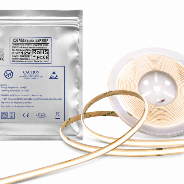 Taśma LED COB 12V Cięcie w Dowolnym Miejscu 4000K 5m 528 LED Neutralna