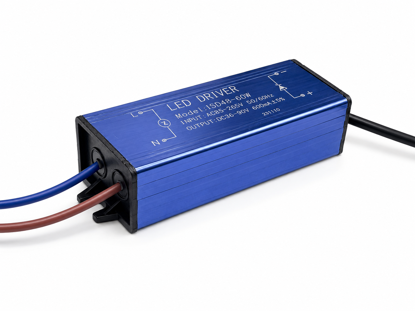 Driver LED 60W 600mA Zasilacz do paneli Stałoprądowy JSD48-60W 58-90V - obrazek 3