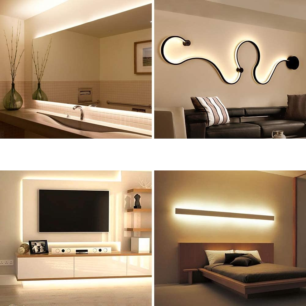 ZESTAW Taśma LED Neon 5V 2m Biała Ciepła 3000K USB Ściemnialna - obrazek 4