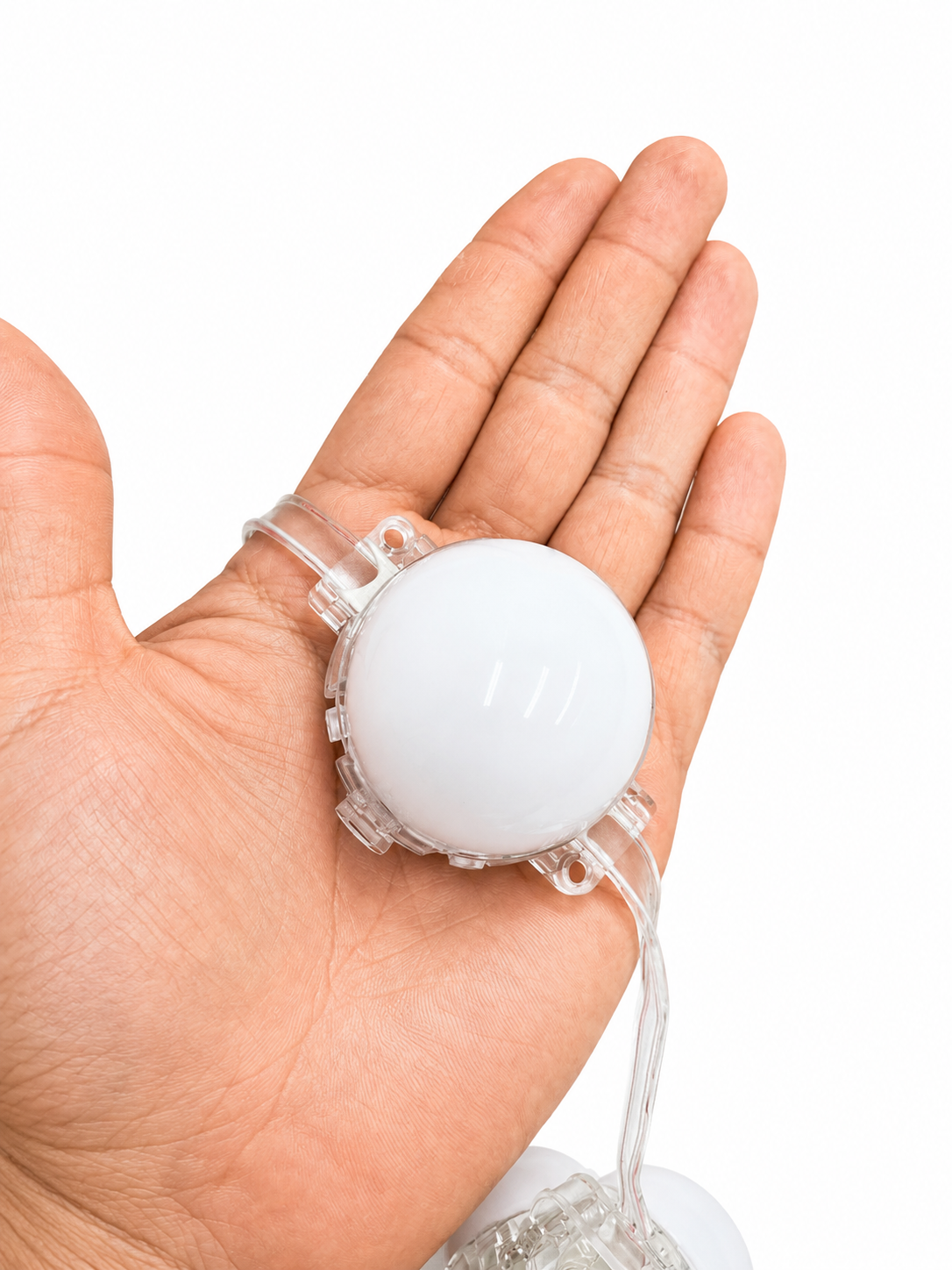 Moduł LED Kulka 50mm 24V 1,5W Biała Ciepła 3000K IP65 do Napisów i Liter - obrazek 2