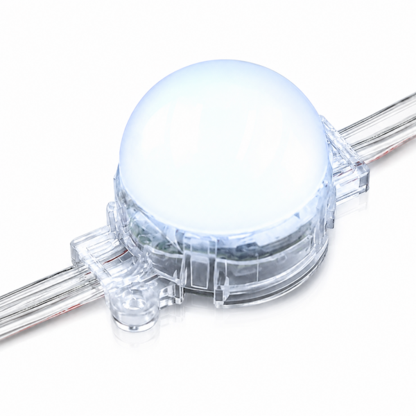 Moduł LED Kulka 50mm 24V 1,5W Biała Zimna 6000K IP65 do Napisów Weselnych