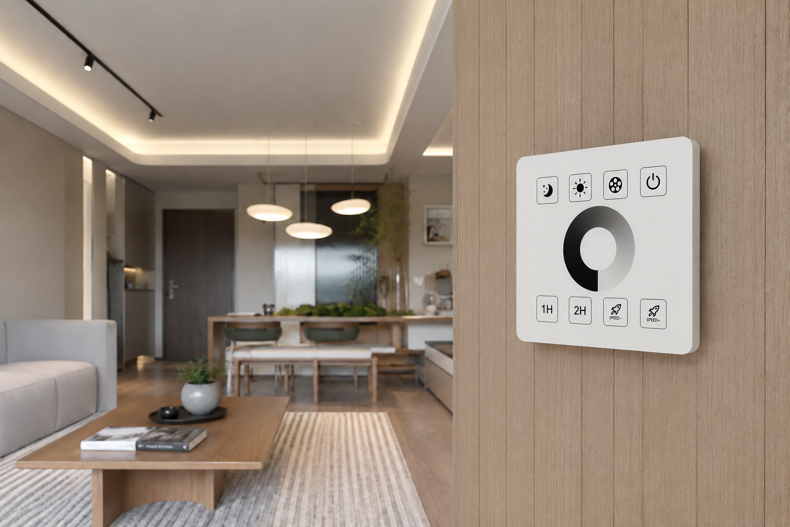 Stabilizator do Taśma LED 230V 750W Neon LED + Dotykowy Panel Ścienny RF - obrazek 6