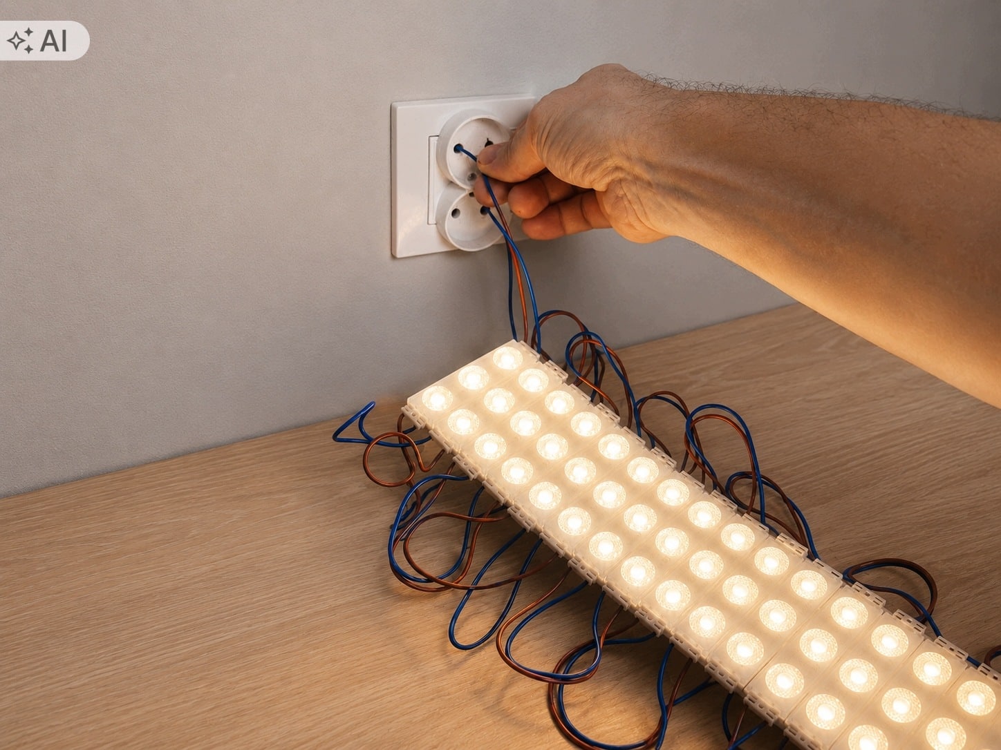 Moduł LED 230V Ciepły 1,5W IP67 3 LED Epistar Do Reklam Kasetonów Liter - zdjęcie 8