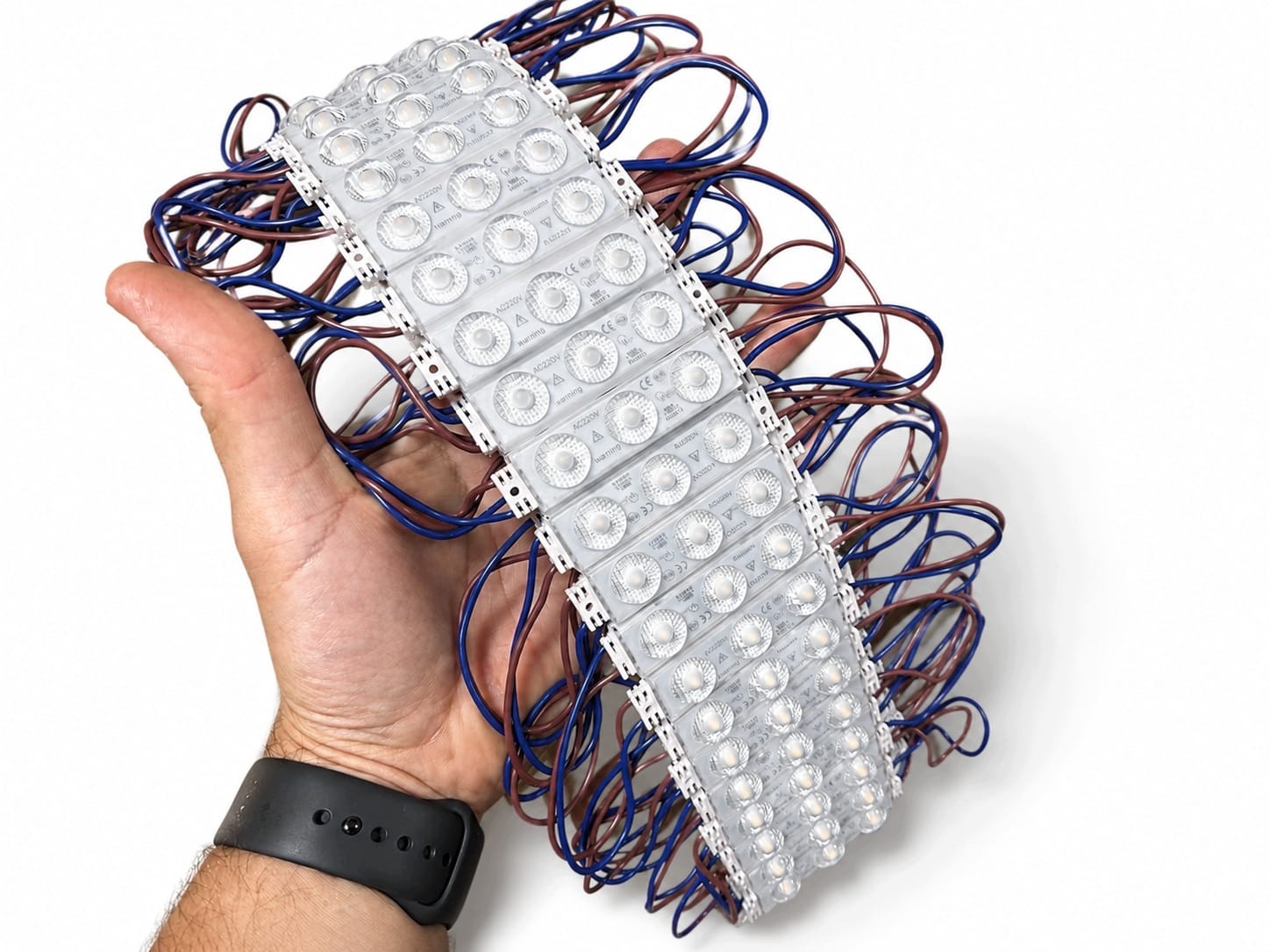 Moduł LED 230V Ciepły 1,5W IP67 3 LED Epistar Do Reklam Kasetonów Liter - zdjęcie 4